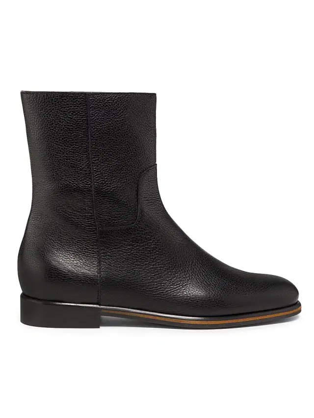 Pollini Women's Ascot Leather Ankle Boots - Black