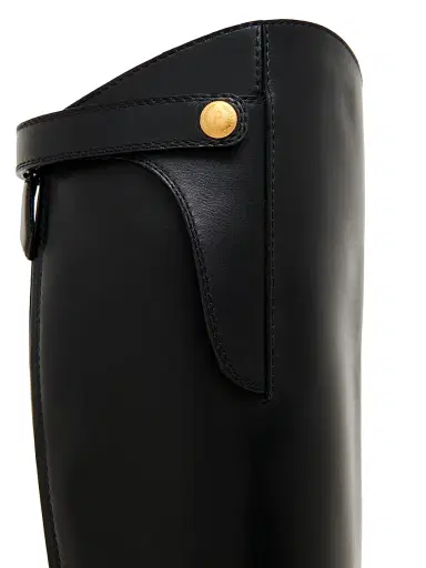 Pollini Women's Varenne Leather Knee-High Boots - Black - Size 10 | Thumbnail 5 Pollini Women's Varenne Leather Knee-High Boots - Black - Size 10 | Thumbnail 5