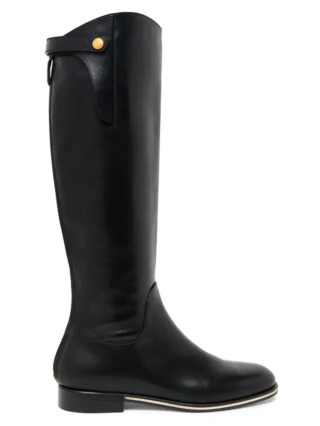 Pollini Women's Varenne Leather Knee-High Boots - Black - Size 10