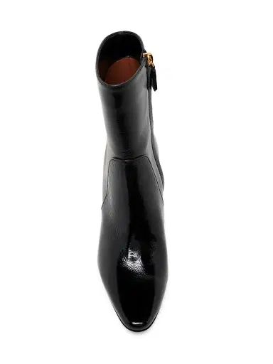 Pollini Women's Muse 75MM Leather Ankle Boots - Black | Thumbnail 4
