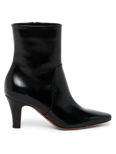 Pollini Women's Muse 75MM Leather Ankle Boots - Black | Thumbnail 1
