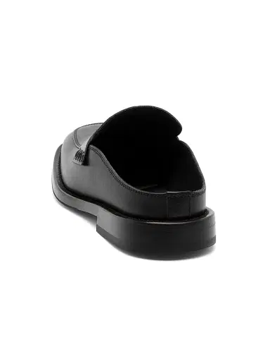 MOSCHINO Men's Leather Open Back Penny Loafers - Black - Size 13 | Thumbnail 3 MOSCHINO Men's Leather Open Back Penny Loafers - Black - Size 13 | Thumbnail 3