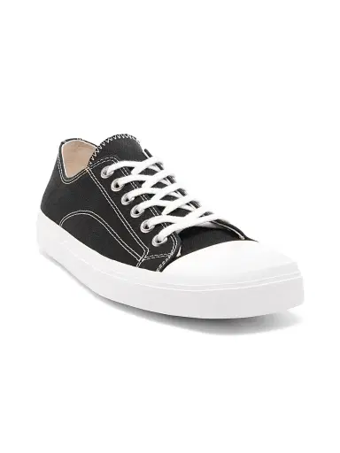 MOSCHINO Men's Edge Low-Top Lace-up Sneakers - Black - Size 13 | Thumbnail 2