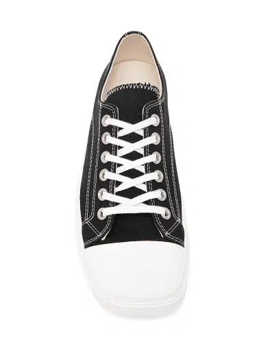 MOSCHINO Men's Edge Low-Top Lace-up Sneakers - Black - Size 13 | Thumbnail 4