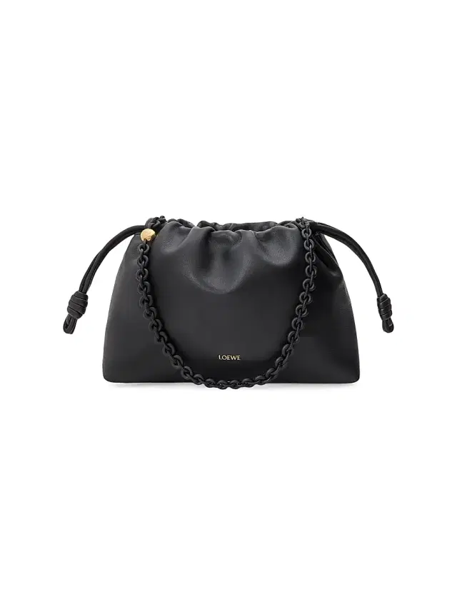 LOEWE Women's Medium Flamenco Chain Purse - Black