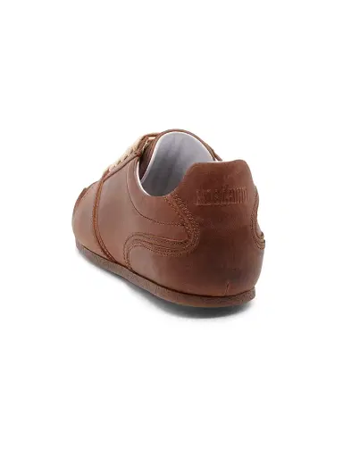 MOSCHINO Men's Leather & Suede Sneakers - Nut - Size 13 | Thumbnail 3