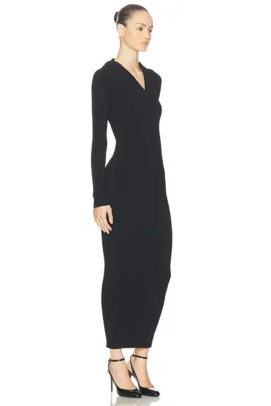 Alaïa Hooded Bodycon Dress | Thumbnail 2 Alaïa Hooded Bodycon Dress | Thumbnail 2