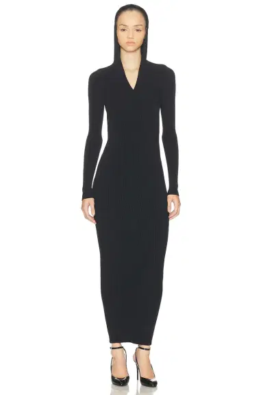 Alaïa Hooded Bodycon Dress | Thumbnail 4 Alaïa Hooded Bodycon Dress | Thumbnail 4