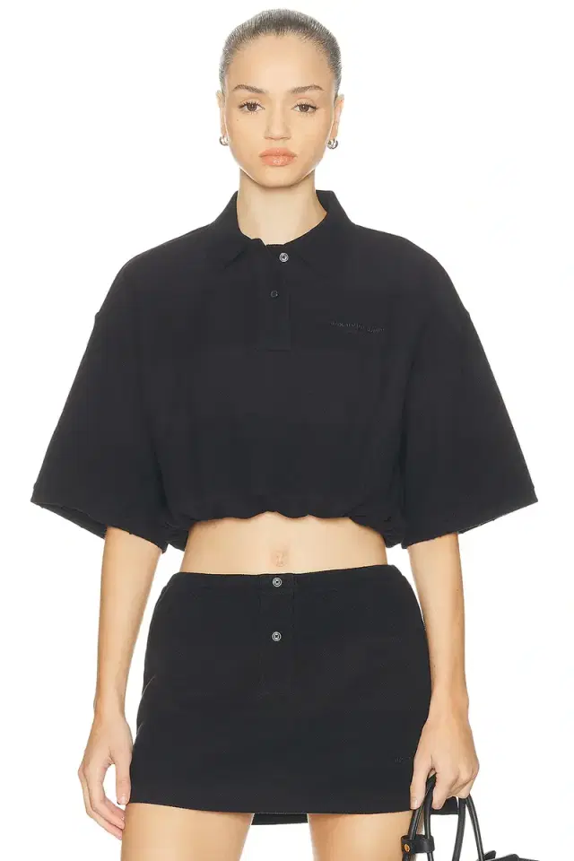 Alexander Wang Deconstructed Polo Shirt