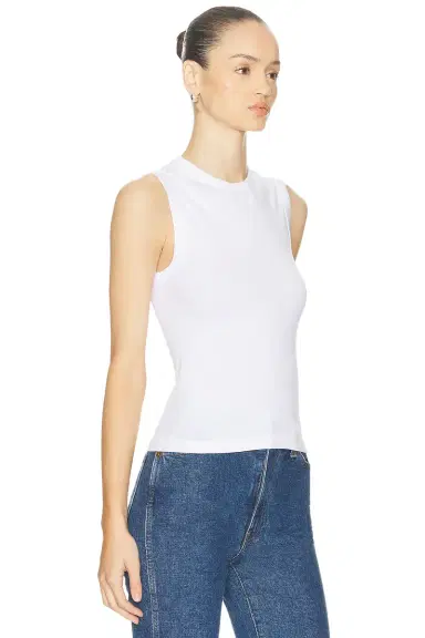 ENZA COSTA Supima Cotton New Classic Sleeveless Top | Thumbnail 2 ENZA COSTA Supima Cotton New Classic Sleeveless Top | Thumbnail 2