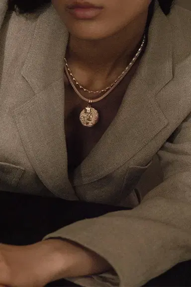 Azlee Divine Woven Chain Necklace | Thumbnail 2