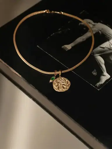 Azlee Divine Woven Chain Necklace | Thumbnail 3
