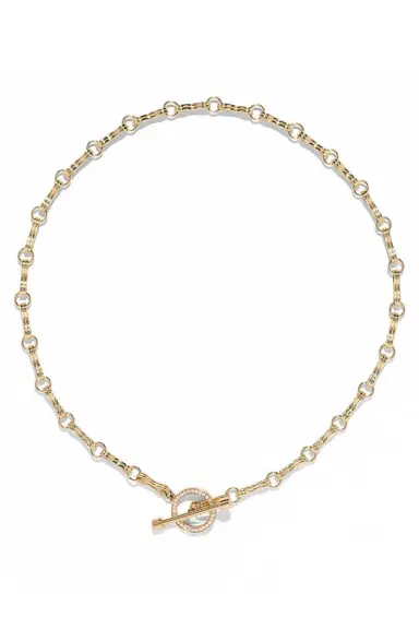 Azlee Large Motif Double Link Diamond Toggle Chain | Thumbnail 1 Azlee Large Motif Double Link Diamond Toggle Chain | Thumbnail 1