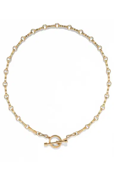 Azlee Large Motif Double Link Toggle Chain Necklace | Thumbnail 1