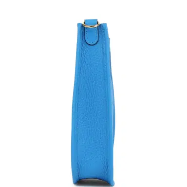 HERMÈS Hermes Evelyne TPM New Bleu Hyrda Clemence Gold Hardware | Thumbnail 3 HERMÈS Hermes Evelyne TPM New Bleu Hyrda Clemence Gold Hardware | Thumbnail 3