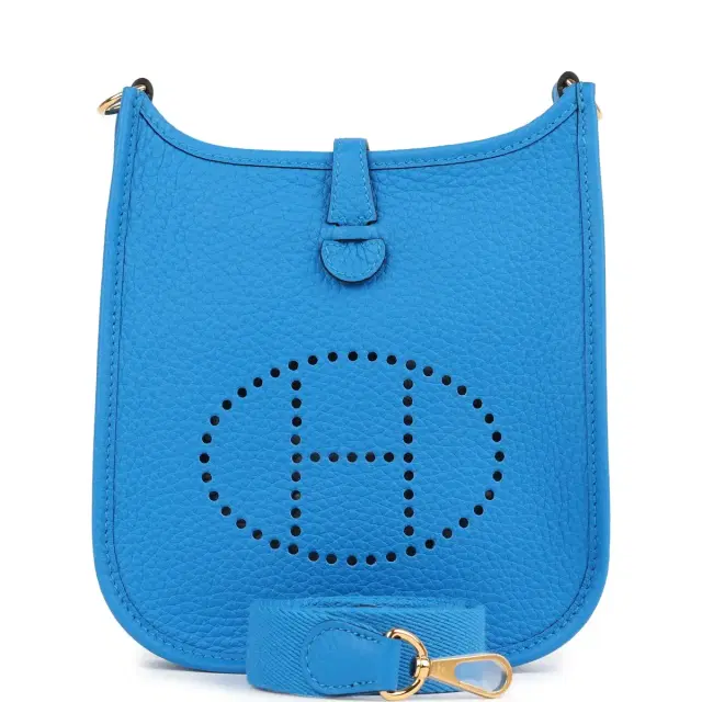 hermes Hermes Evelyne TPM New Bleu Hyrda Clemence Gold Hardware