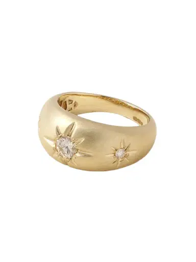 Jacquie Aiche Starburst 14-karat Gold Diamond Ring | Thumbnail 1 Jacquie Aiche Starburst 14-karat Gold Diamond Ring | Thumbnail 1