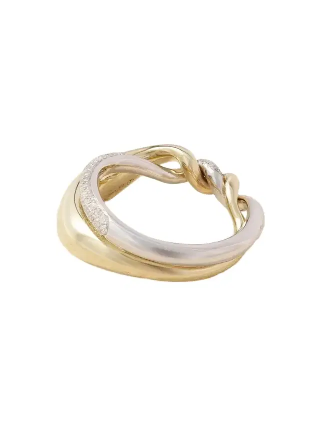 Yvonne Léon 9-karat Yellow And White Gold Diamond Ring