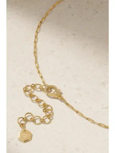 SHAY Mini Deco 18-karat Gold, Emerald And Diamond Necklace | Thumbnail 3 SHAY Mini Deco 18-karat Gold, Emerald And Diamond Necklace | Thumbnail 3