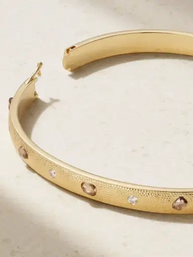 De Beers London Talisman 18-karat Gold Diamond Bangle | Thumbnail 3