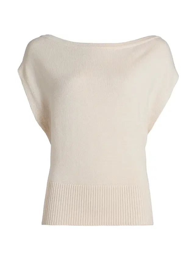 Ramy Brook Women's Chet Wool Boatneck Sweater - Bone