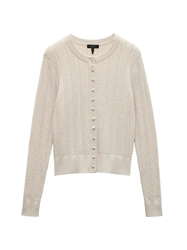 rag & bone Women's Francesca Wool-Blend Cardigan - Oat Multi