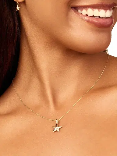 Oradina Women's 14K Yellow Gold Street Star Pendant Charm - Gold | Thumbnail 2 Oradina Women's 14K Yellow Gold Street Star Pendant Charm - Gold | Thumbnail 2