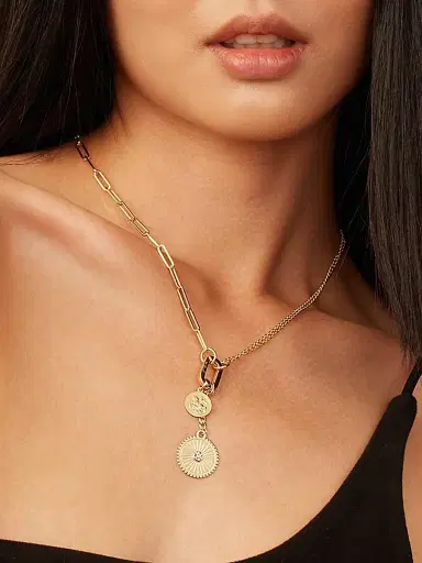 Oradina Women's 14K Yellow Gold Stellar Pendant Charm - Gold | Thumbnail 2 Oradina Women's 14K Yellow Gold Stellar Pendant Charm - Gold | Thumbnail 2