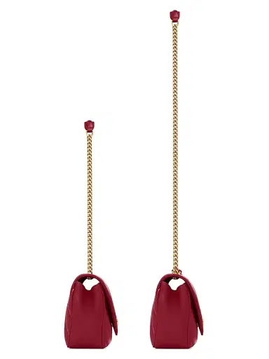 Saint Laurent Women's Loulou Shoulder Bag in Lambskin Leather - Deeply Red | Thumbnail 3 Saint Laurent Women's Loulou Shoulder Bag in Lambskin Leather - Deeply Red | Thumbnail 3