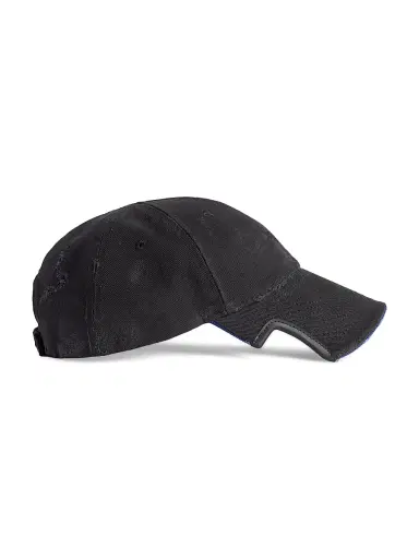 Balenciaga Men's Tilted Typo Cap - Black - Size Medium | Thumbnail 3 Balenciaga Men's Tilted Typo Cap - Black - Size Medium | Thumbnail 3