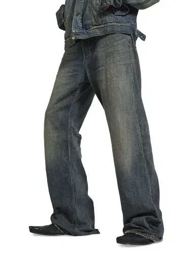 Balenciaga Men's Low Crotch Jeans - Blue - Size 33 | Thumbnail 3