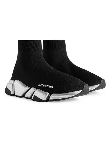 Balenciaga Women's Speed 2.0 Recycled Knit Sneakers | Thumbnail 2 Balenciaga Women's Speed 2.0 Recycled Knit Sneakers | Thumbnail 2