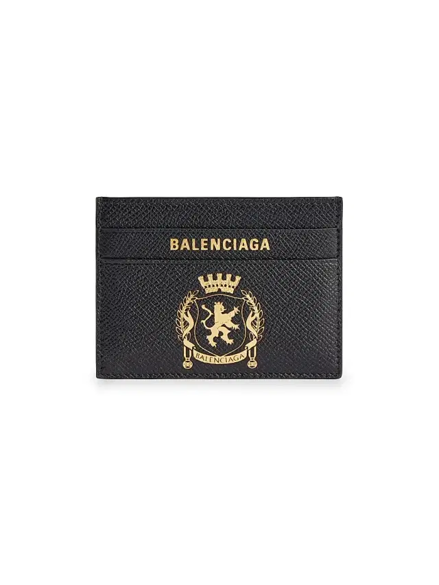 Balenciaga Men's Passport Card Holder - Black