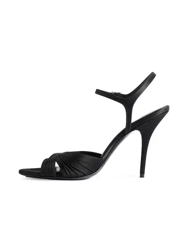Balenciaga Women's Dynastie Sandals - Black | Thumbnail 4