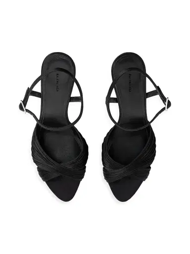 Balenciaga Women's Dynastie Sandals - Black | Thumbnail 5