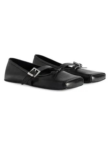 Balenciaga Women's Bel Air Ballerinas - Black - Size 7 | Thumbnail 2 Balenciaga Women's Bel Air Ballerinas - Black - Size 7 | Thumbnail 2