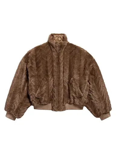 Balenciaga Women's Cropped Jacket - Brown - Size 6 | Thumbnail 1