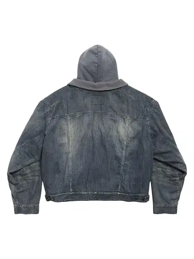Balenciaga Men's Layered Lined Denim Jacket - Blue - Size Medium | Thumbnail 2 Balenciaga Men's Layered Lined Denim Jacket - Blue - Size Medium | Thumbnail 2