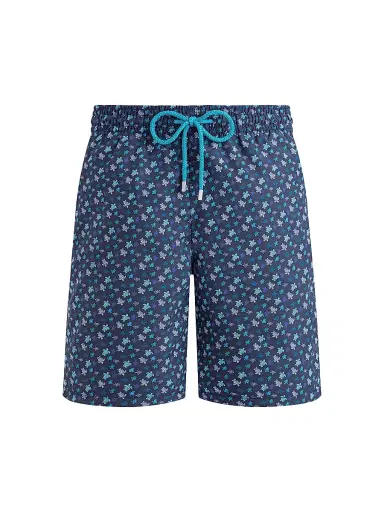 Vilebrequin Men's Micro Ronde Des Tortues Rainbow Swim Trunks - Paon - Size Medium | Thumbnail 1 Vilebrequin Men's Micro Ronde Des Tortues Rainbow Swim Trunks - Paon - Size Medium | Thumbnail 1