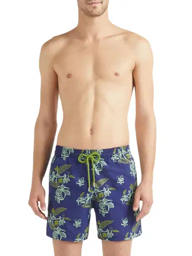 Vilebrequin Men's Flower Power Swim Shorts - Minuit | Thumbnail 3