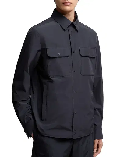 Moncler Men's Shacket - Navy Blue | Thumbnail 2