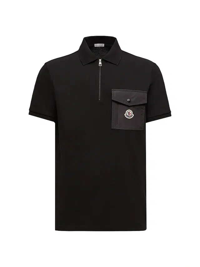 Men's Polo Shirt in Cotton Piquet - Black