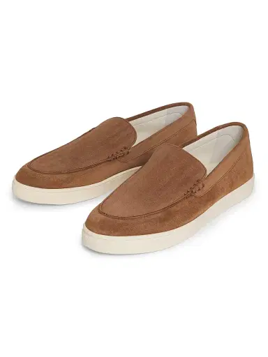 Brunello Cucinelli Men's Leather Slip-On Loafers - Medium Brown - Size 11.5 | Thumbnail 2 Brunello Cucinelli Men's Leather Slip-On Loafers - Medium Brown - Size 11.5 | Thumbnail 2