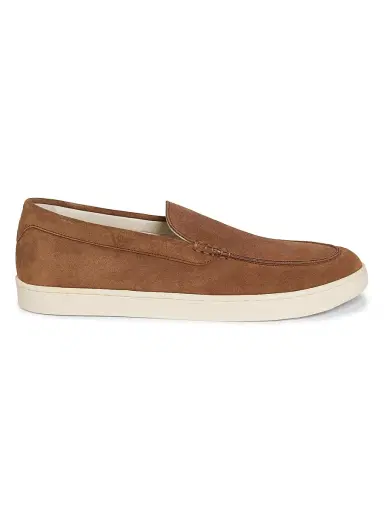 Brunello Cucinelli Men's Leather Slip-On Loafers - Medium Brown - Size 11.5 | Thumbnail 1 Brunello Cucinelli Men's Leather Slip-On Loafers - Medium Brown - Size 11.5 | Thumbnail 1