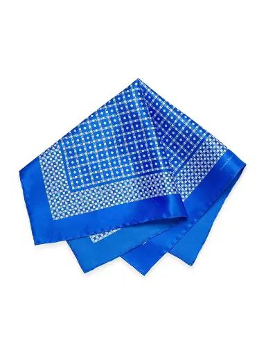 Stefano Ricci Men's Luxury Printed Silk Tie Set - Blue | Thumbnail 3