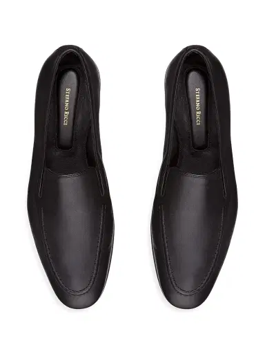 Stefano Ricci Men's Calfskin Leather Loafers - Black - Size 11 | Thumbnail 4
