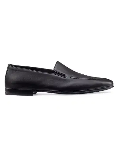 Stefano Ricci Men's Calfskin Leather Loafers - Black - Size 11 | Thumbnail 1