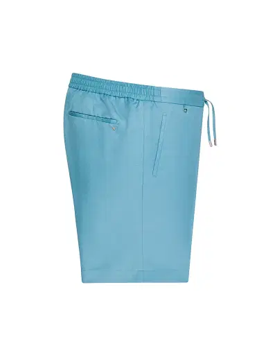 Stefano Ricci Men's Refined Linen-Silk Bermuda Shorts - Blue - Size 40 | Thumbnail 1
