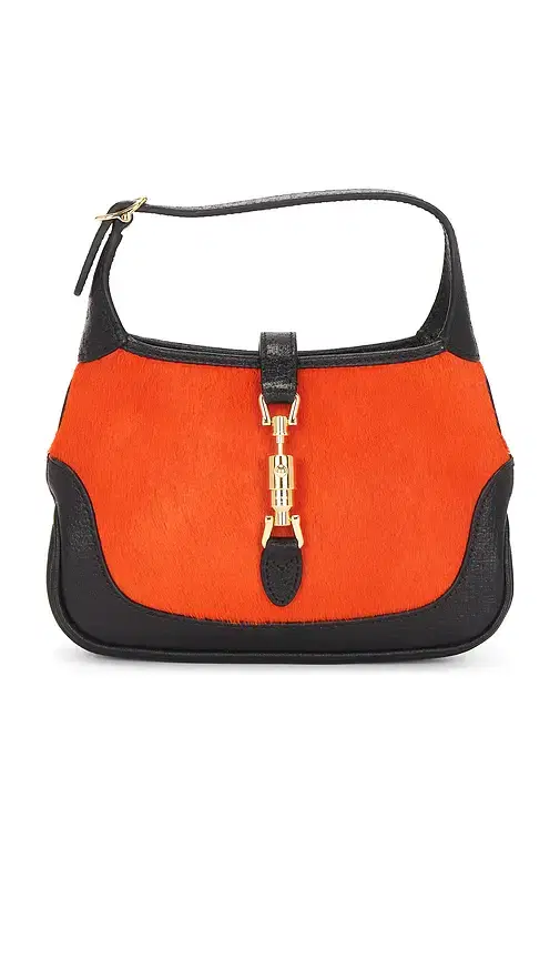 FWRD Renew Gucci Calf Hair Mini Jackie 1961 Hobo Bag