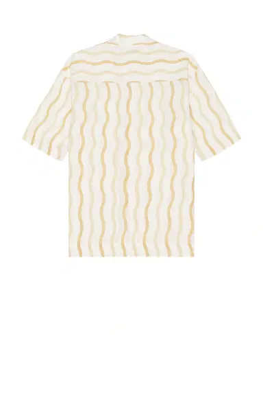 Frescobol Carioca Cassio Pyjama Short Sleeve Shirt Cabana Stripe Print | Thumbnail 2